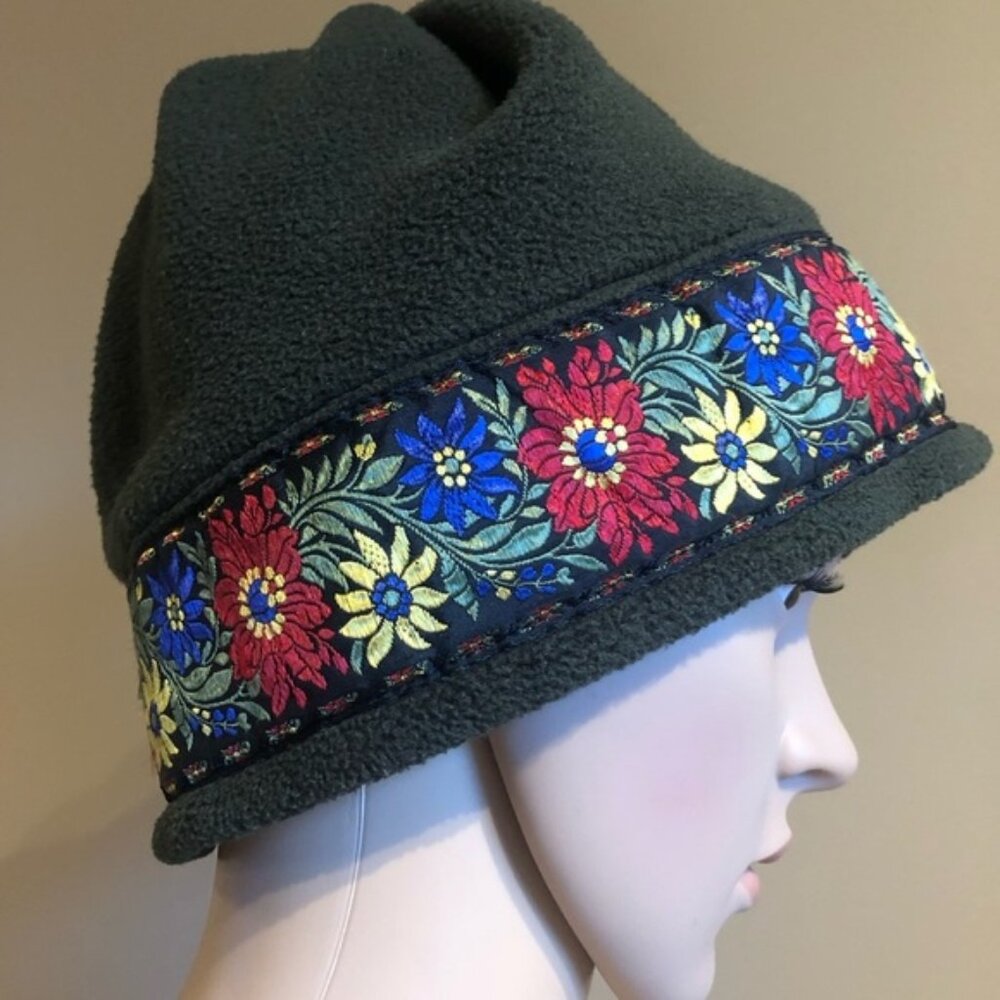 Merkley embroidered adjustable green hat